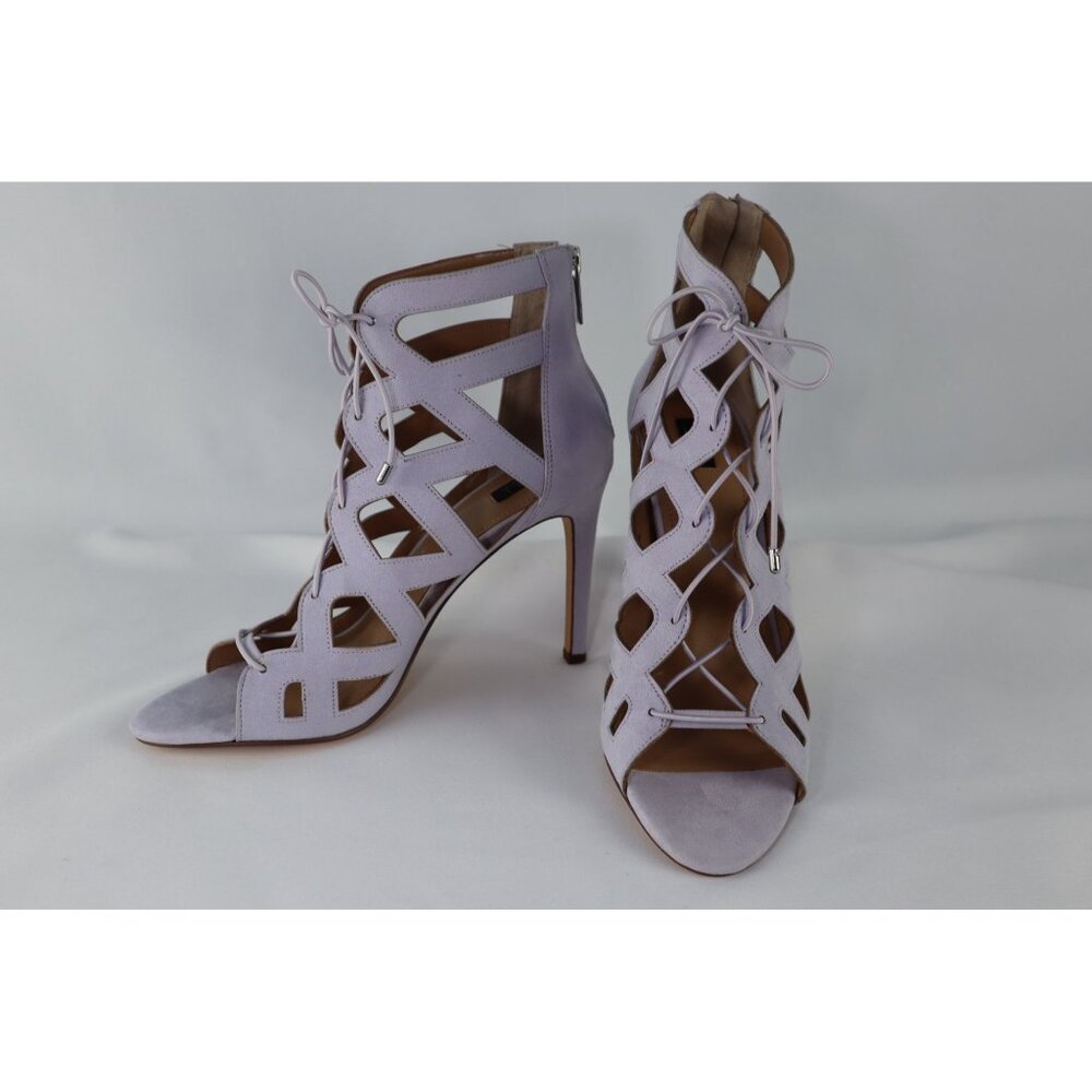 G.I.L.L. Lace-up cut Out Heel sandals -Floriana‎ LILAC 9M
